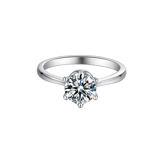 Fashion 925s Silver Jewelry Eternity Engagement Ring Moissanite Diamond Wedding Ring