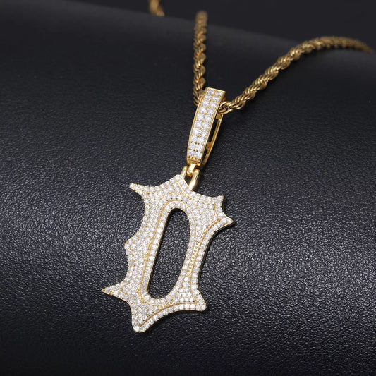 Ice Stone New Custom Letter 925 Silver VVS Moissanite Pendant