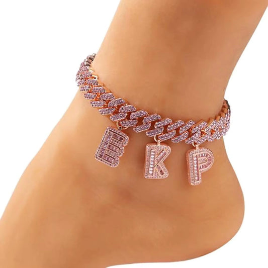 Ice Stone Personalized Name Iced Out Cuban Choker Necklace Bracelet