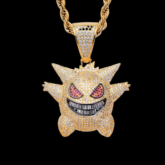 Ice Stone Factory Direct Gold Silver Purple Hollow Out Pendant