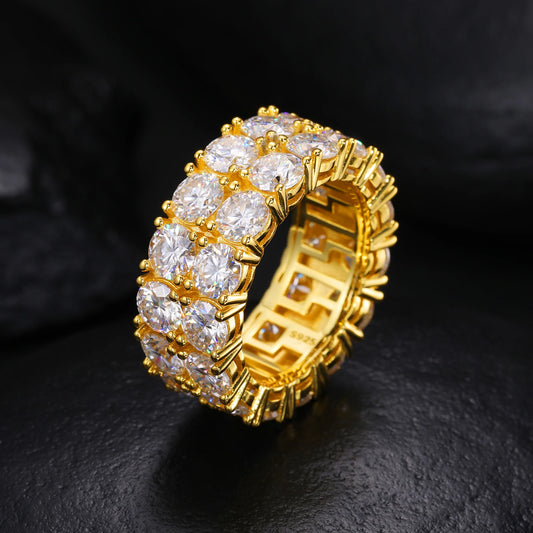 5.0mm/0.5ct Custom Factory VVS1 D Color Moissanite Jewelry Rings, GRA Certified, 925 Sterling Silver