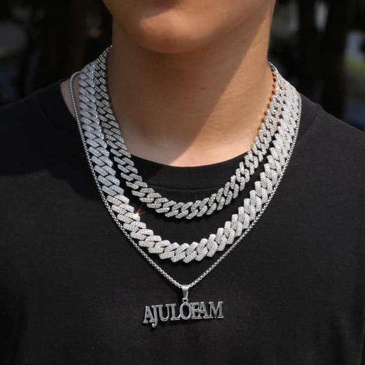 Ice Stone Full Iced Out CZ Miami Chain
