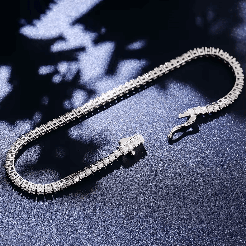 Ice Stone Iced Out VVS Moissanite Tennis Bracelet 5mm-6mm