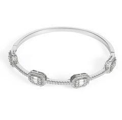 Ice Stone Iced Out Baguette CZ Bracelet Gold Plated