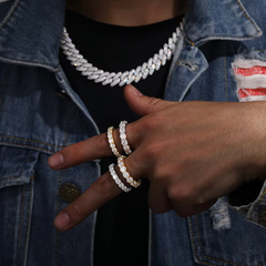 Ice Stone 4mm 0.3ct Moissanite Diamond S925 Silver Ring