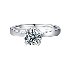 Factory Wholesale Price Fine Design 1ct 2ct Luxury Radiant DEF VVS White Moissanite Diamond Women Personalize Jewelry Rings