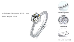 Ice Stone Handmade Moissanite 14K Gold Ring