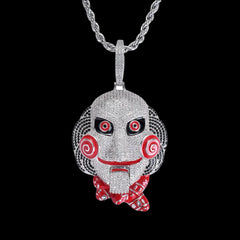 Ice Stone Hip Hop Big Horror Mouth Iced Out Pendant