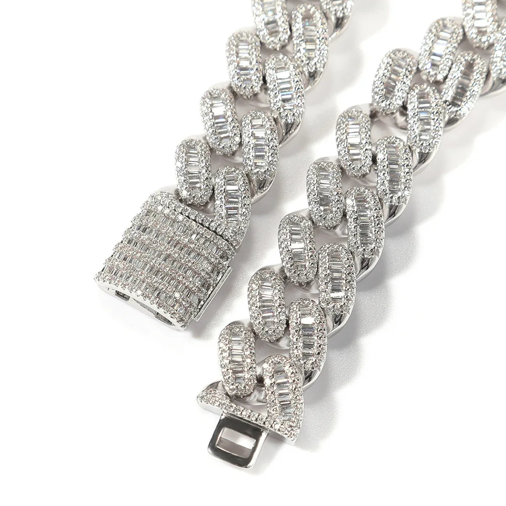 Ice Stone 14mm CZ Baguette Iced Bracelet