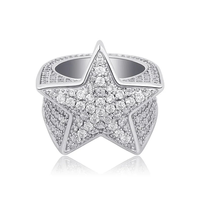 2020 New Arrival Ring Sterling Silver 925 Women Cute Star Rings Jewelry Adjustable Ring for Women Hot Selling