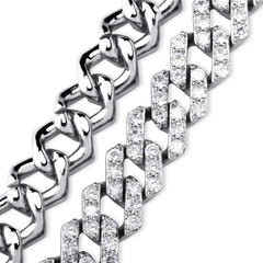 14mm Wide Big Cuban Link Chain 18k Gold Plated Man Steel Bracelet European Best Selling Men's Cuban Link Chain Bracelet