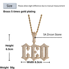 Ice Stone Custom Retro Double Layer Necklace