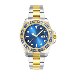 Ice Stone Fashion Colorful CZ Quartz Hip Hop Luminous Watch