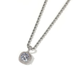 Ice Stone Pink Pendant Luxury Fashion Jewelry