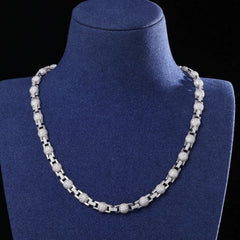 Hip Hop Moissanite Tennis Luxury Jewelry VVS D 925 Silver Tennis Bracelet/Necklace  Iced Out Sparking Solid Jewelry