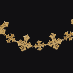 Ice Stone 22mm VVS Moissanite Cross Tennis Bracelet