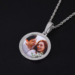 Ice Stone Rapper S925 Silver VVS D Moissanite Two Rows Pendant