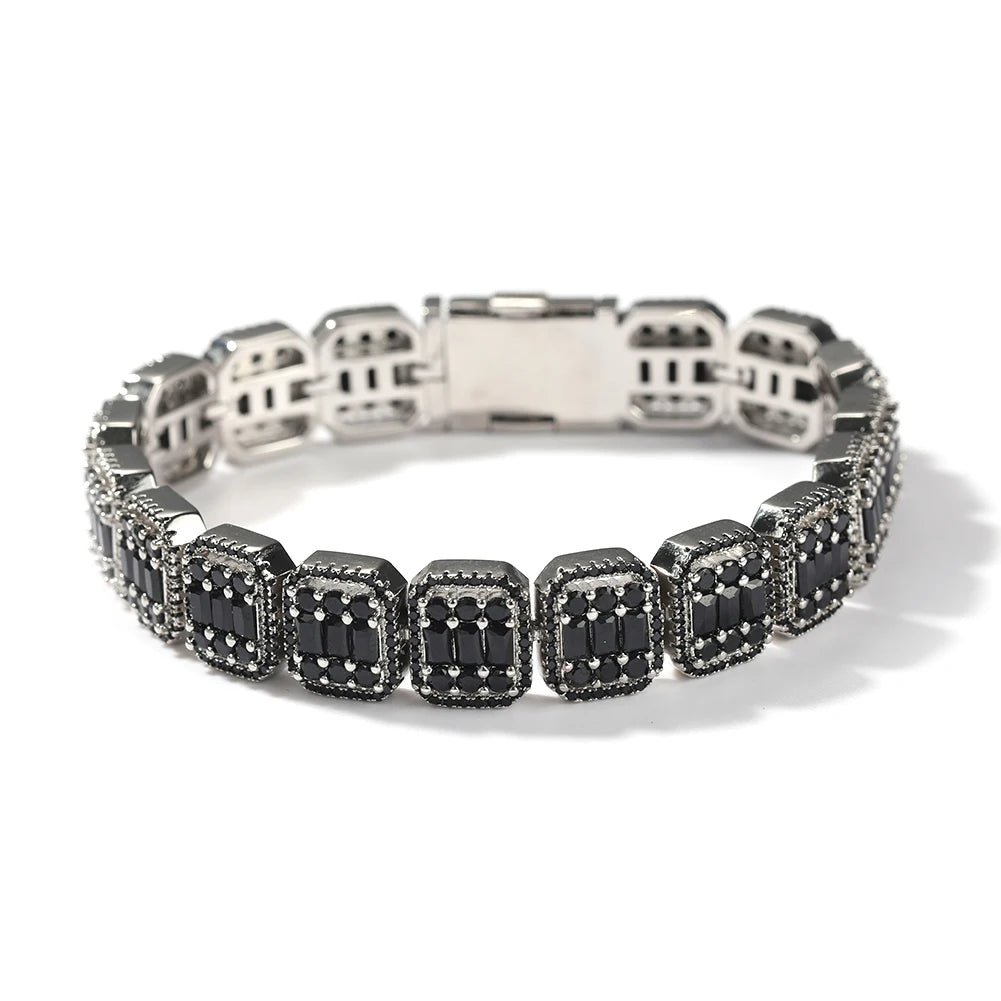 Ice Stone 13mm Hip Hop Gold Plated Bracelet