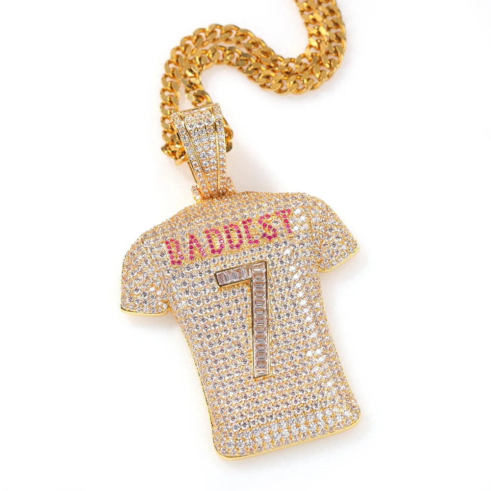 Ice Stone Ronaldo Jersey Pendant Hip Hop