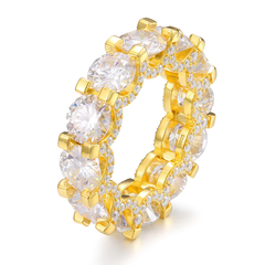 Ice Stone 2ct D Color Moissanite Silver Ring