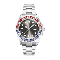 Ice Stone Fashion Colorful CZ Quartz Hip Hop Luminous Watch