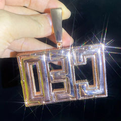 Ice Stone Custom Hip Hop Iced Out Name Pendant Necklace