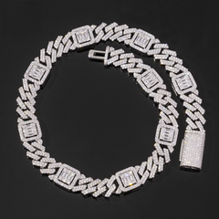 Ice Stone 18mm Iced Unique Cuban Necklace