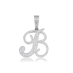 2020 hotselling personalized hip hop bling letter pendant necklace iced out cubic zircon alphabet letter pendant necklace