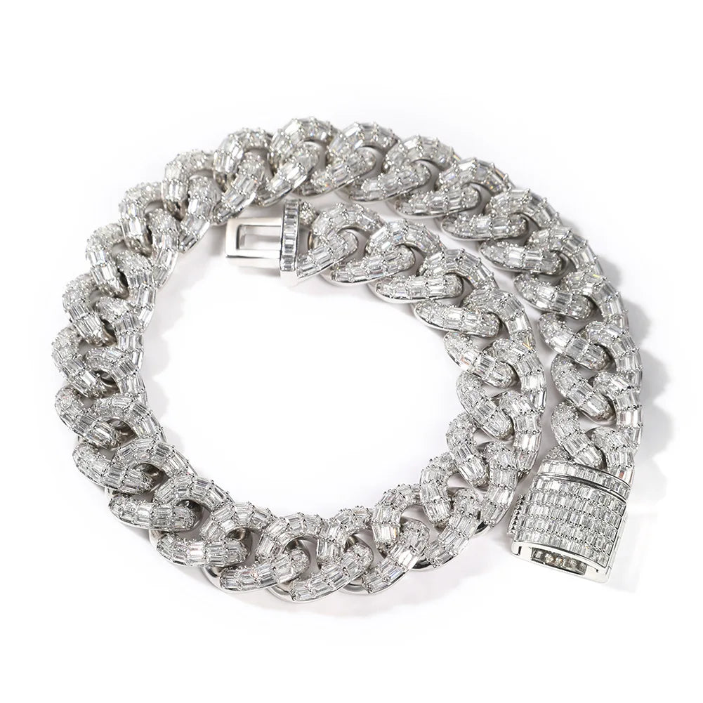 Ice Stone Iced Out 20mm Punk Bracelet