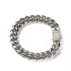 Ice Stone Gold Plated Cuban Chain Bracelet