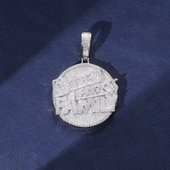 Ice Stone Hip Hop Gold Plated Rapper 5A Diamond Cuban Pendant