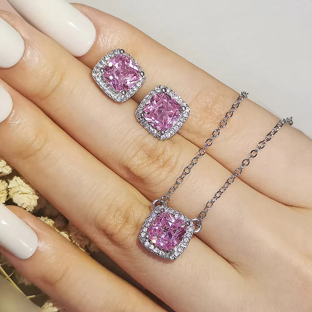 Ice Stone Hip Hop Iced Out Big Diamond Gold CZ Earrings