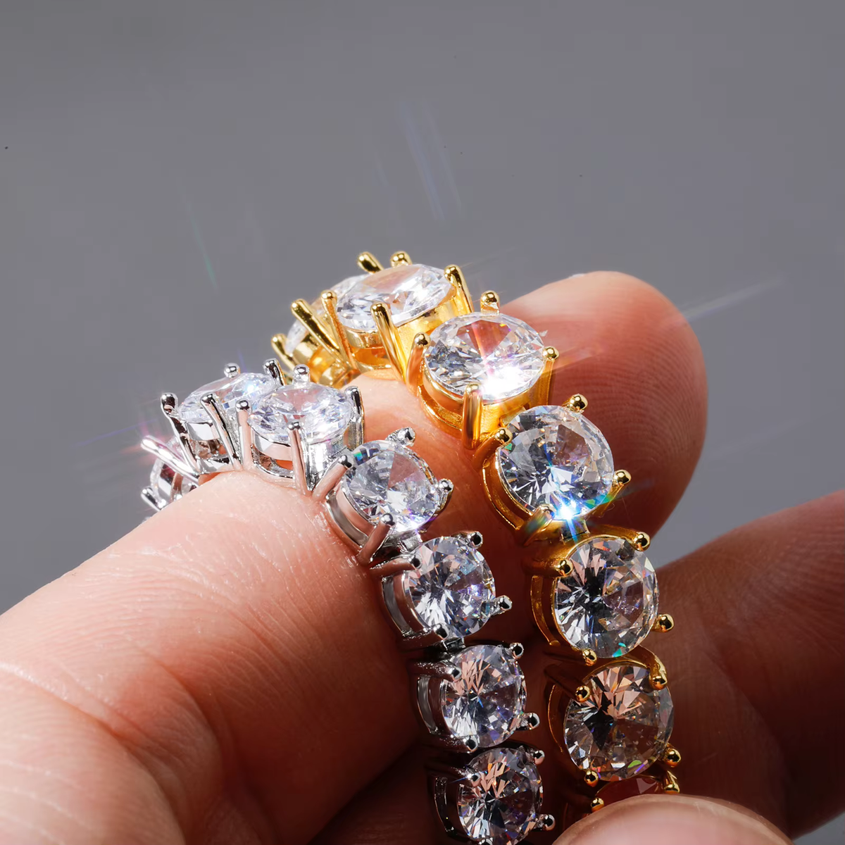 Ice Stone VVS Moissanite Iced Out Tennis Bracelet