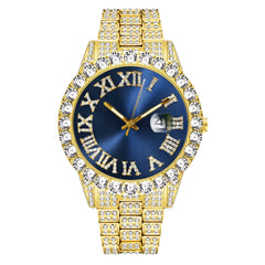 Ice Stone Full Diamond Bling Luxury Quartz Watch