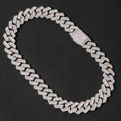 Ice Stone 18mm Iced Diamond Cuban Necklace