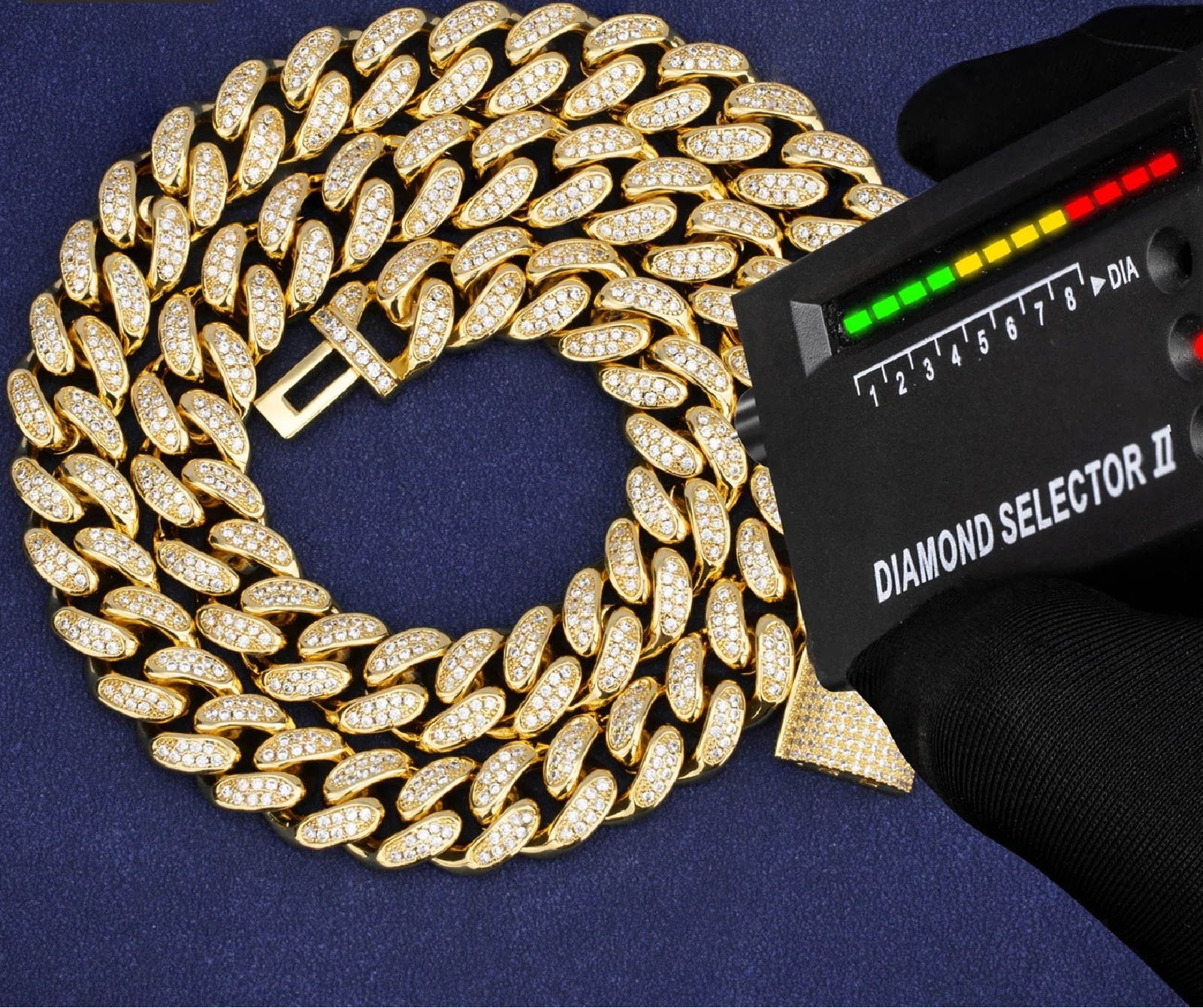 Pass Diamond Tester VVS Moissanite Chain 100% 925 Sterling Silver 12mm Moissanite Cuban Luxury Hip Hop Men Fashion Jewelry