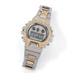 Ice Stone Hip Hop Men’s Iced Out Luxury Digital Watch