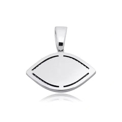 Ice Stone Best Quality Eye of Horus Silver Pendant Necklace