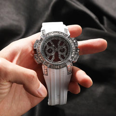 Ice Stone Fashion Baguette Bling Iced Out Rhinestone Hip Hop Watch