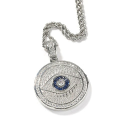 Luxury Hip Hop Custom Picture Pendant Picture Necklace Pendant Jewelry Evil Eye Pendant