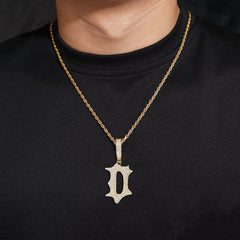 Ice Stone New Custom Letter 925 Silver VVS Moissanite Pendant