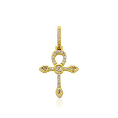 Fine Cross Pave Diamond Pendant Sparkling 5A CZ Cross Pendant Jewelry Hip Hop Cross Pendant Necklace For Women Men Unisex