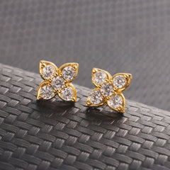 New Design Hip Hop Jewelry VVS D Moissanite Earring Cross Iced Out Jewelry 925 Sterling Silver Stud Earrings for Gift