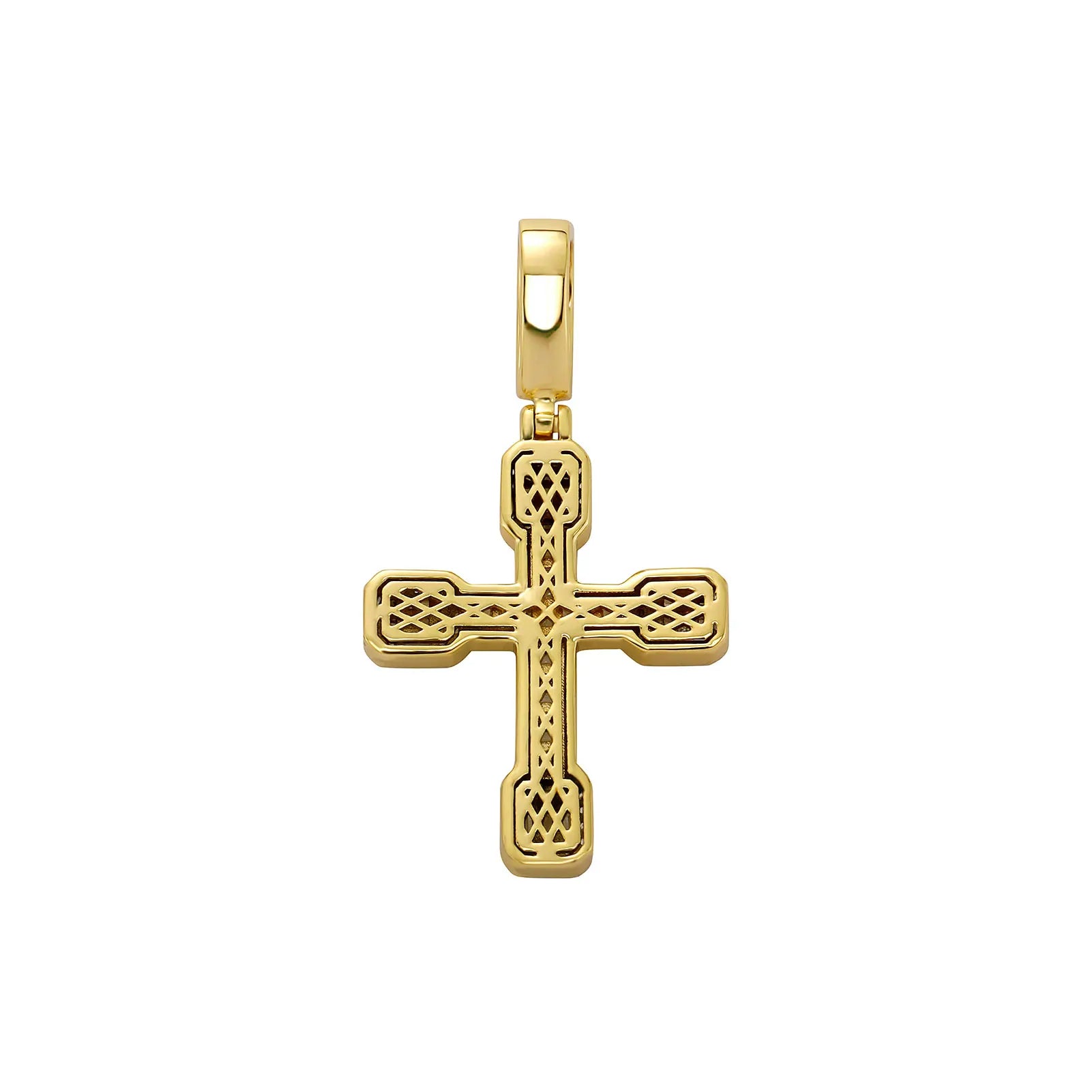 High Quality 5A CZ Baguette Diamond Pendant Personality New Design Hip Hop Cross Pendant Jewelry Sparkling Pendant Necklace