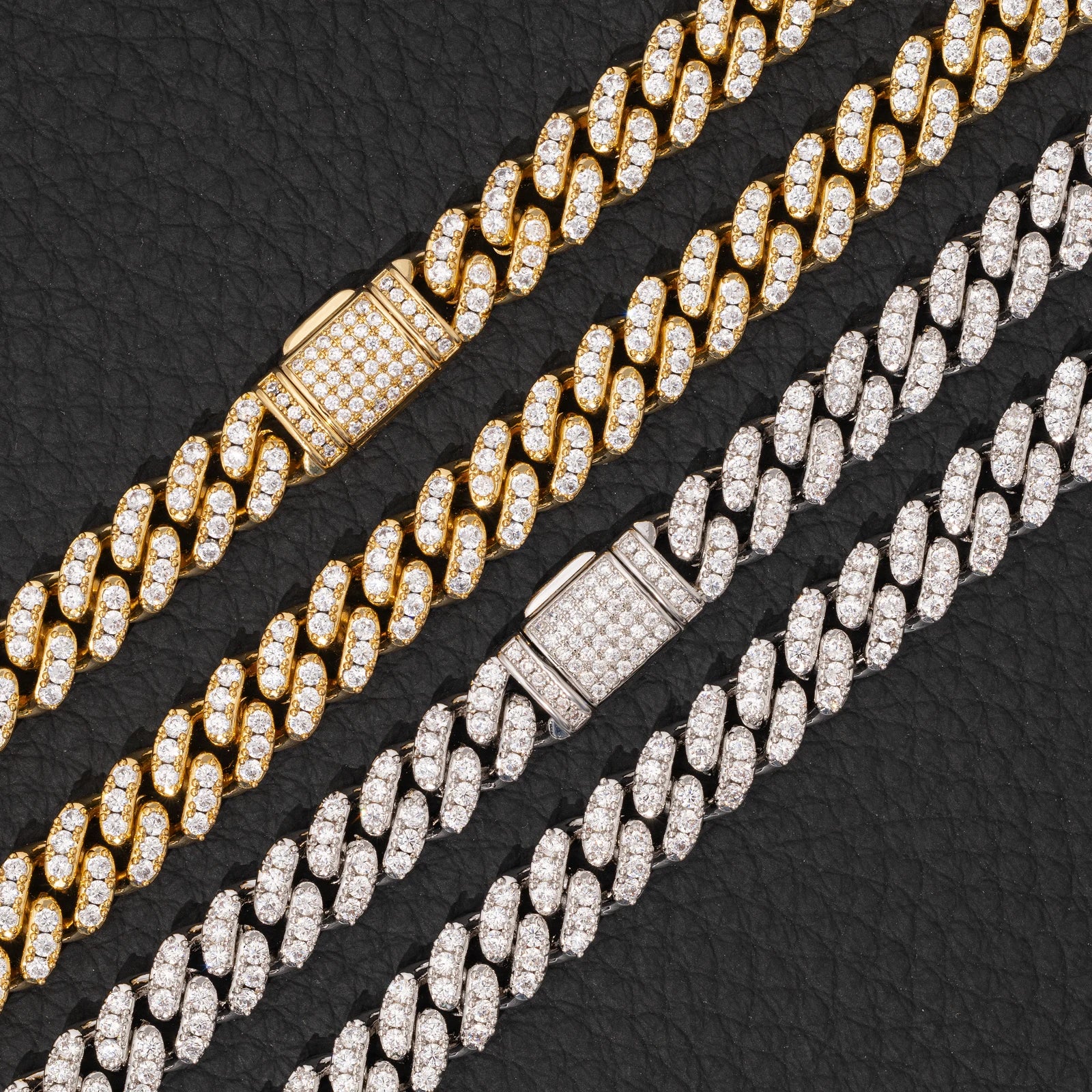 Pass Diamond Tester VVS Moissanite Chain 100% 925 Sterling Silver 8mm Moissanite Cuban Luxury Hip Hop Men Jewelry Women Necklace