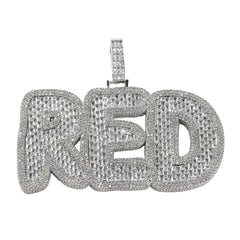 New Arrival Hip Hop Diamond Letter Pendant Custom Name Necklace Brass and AAAAA+Zircon Iced Out Jewelry 18K Gold Plated