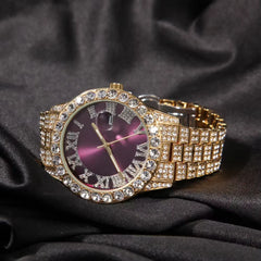 Ice Stone Full Diamond Bling Luxury Quartz Watch