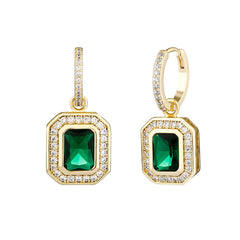 Ice Stone 2022 New Hip Hop Iced Out Gold CZ Earrings