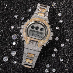 Ice Stone Hip Hop Men’s Iced Out Luxury Digital Watch