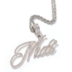 TOP ICY Custom Small Flower Cursive initial Letter Necklaces for Women Name Necklace AAA Cubic Zirconia Letters Fashion Jewelry